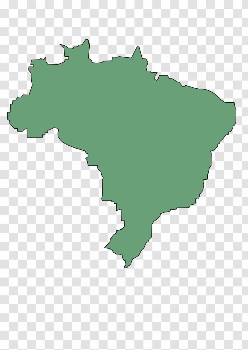 Brazil Map Clip Art - Tree - Cliparts Transparent PNG