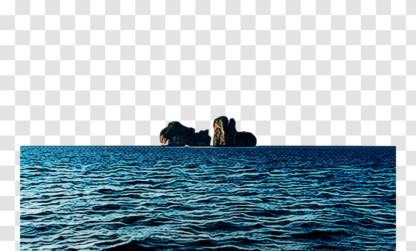 Sea Ocean Water Horizon Rock Transparent PNG