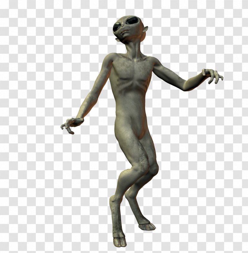 Extraterrestrial Life Grey Alien - Sculpture Transparent PNG