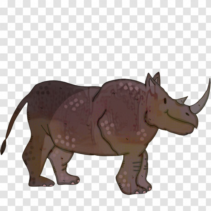Animal Cartoon - Toy Sumatran Rhinoceros Transparent PNG