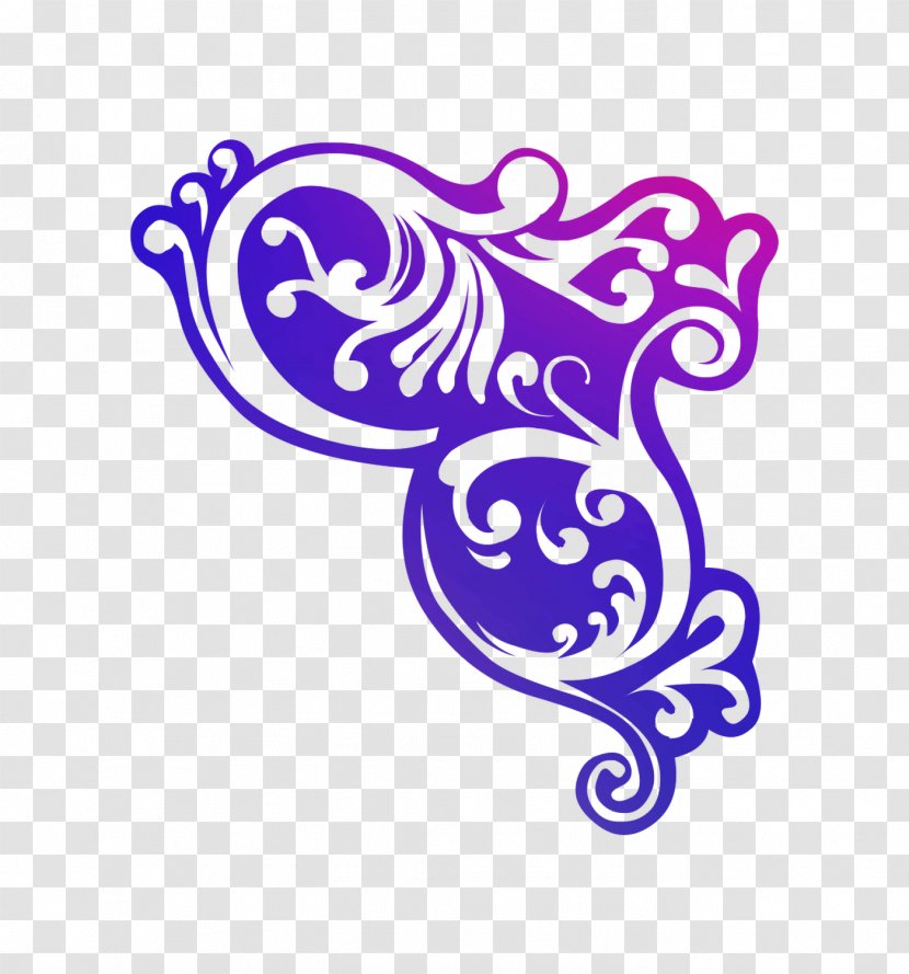 Clip Art Logo Purple Line - Violet Transparent PNG