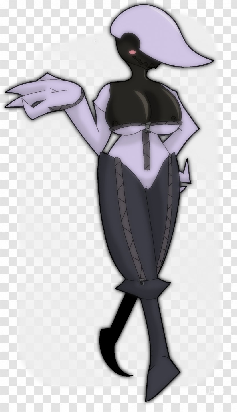 Bird Cartoon Silhouette Character - Purple Transparent PNG