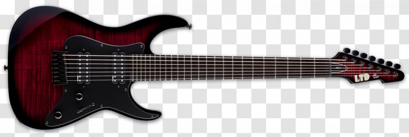 ESP Guitars Electric Guitar Eight-string Fingerboard Transparent PNG