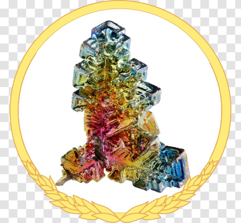 Bismuth Crystal Mineral Chemical Element Periodic Table - Marathon Transparent PNG