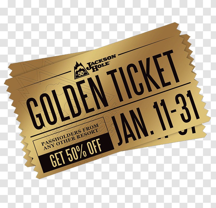 Jackson Hole Mountain Resort Train Ticket Skiing Transparent PNG