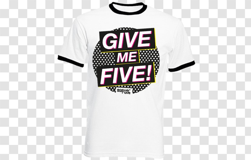 Ringer T-shirt Sleeve Top - Spreadshirt - Give Me Five Transparent PNG