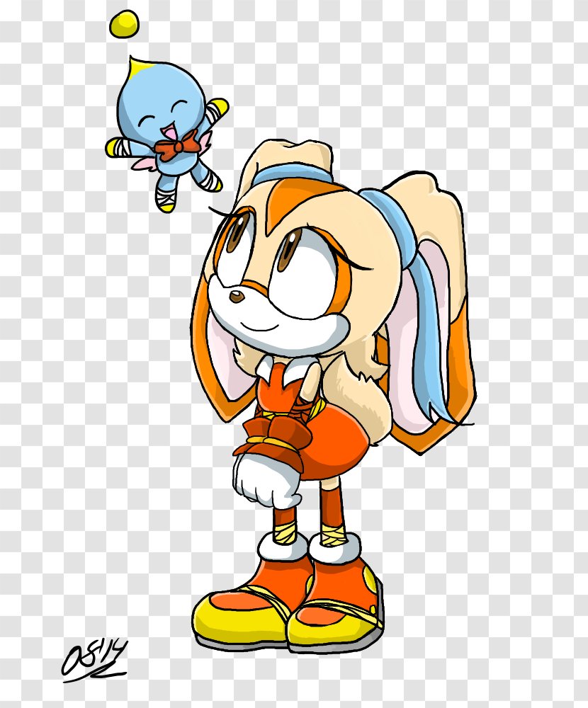 Cream The Rabbit Sonic Hedgehog Vector Crocodile Charmy Bee - Cartoon - Frosting Icing Transparent PNG