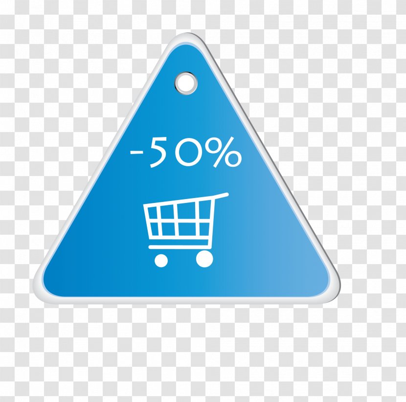 Blue Triangle Shape Color - Area - Taobao Coupons Transparent PNG
