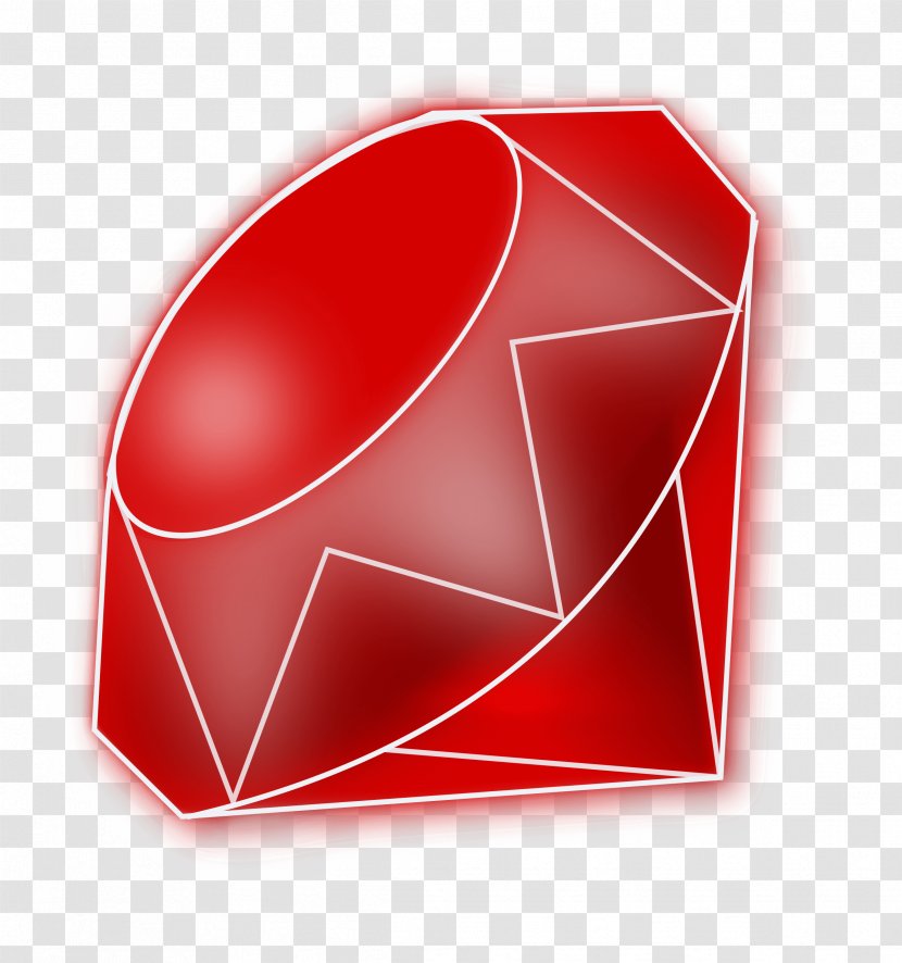 Red Diamond Gemstone Clip Art Vector Graphics - Jewellery Transparent PNG