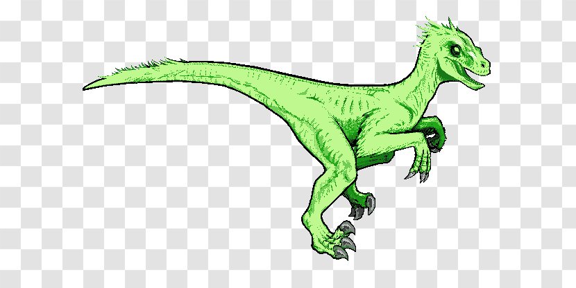 Velociraptor Pixel Art Dinosaur Feather - Fictional Character - Extinction Transparent PNG