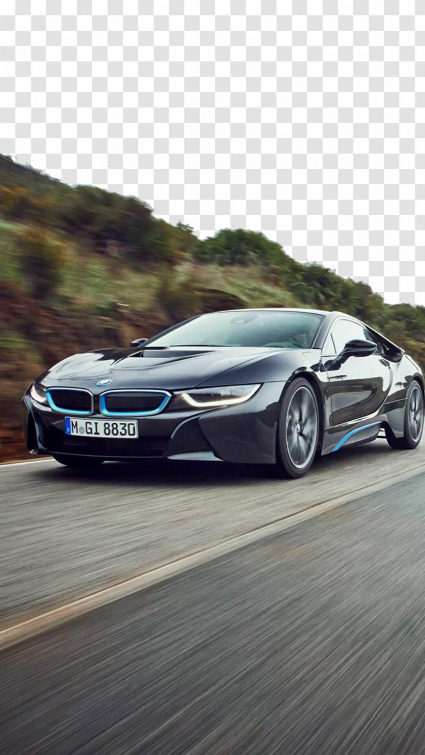 2015 BMW I8 Sports Car IPhone 6 Plus - Speeding Transparent PNG