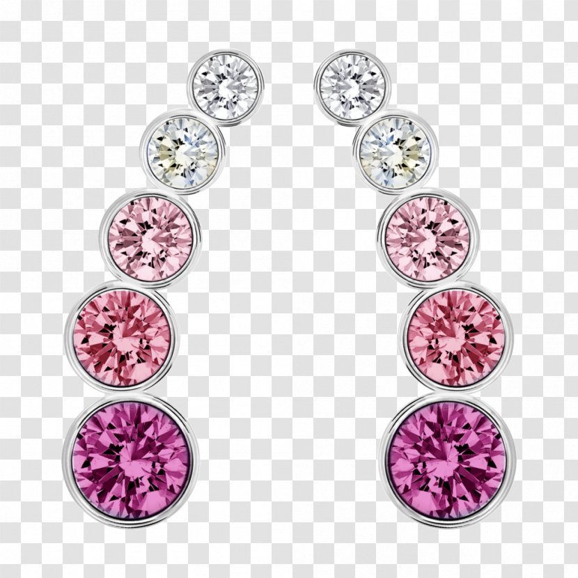 Ladies Swarovski Harley Pierced Earrings White 5181489 Jewellery AG - Gemstone Transparent PNG
