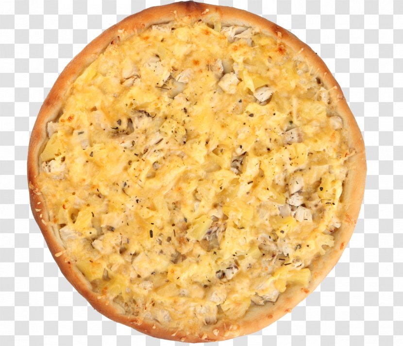 Pizza Carbonara Italian Cuisine Vegetarian Quiche - Baked Goods - Cheese Transparent PNG