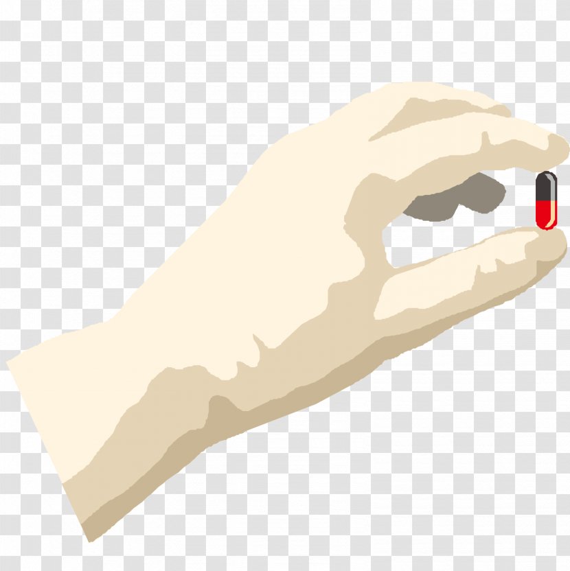 Thumb Hand - Capsule - Hands With Pills Transparent PNG