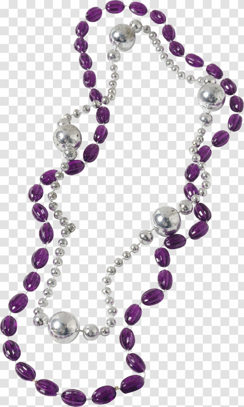 Pearl Necklace Jewellery Bead Clip Art - Magenta - Pearls Transparent PNG