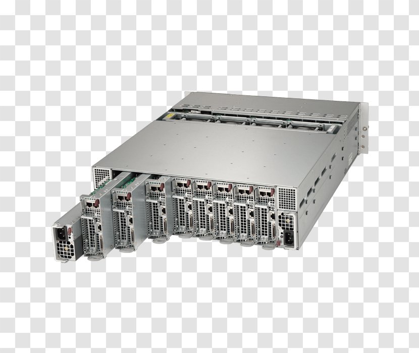 Power Supply Unit Computer Network Servers Registered Memory 19-inch Rack - Electronic Component Transparent PNG