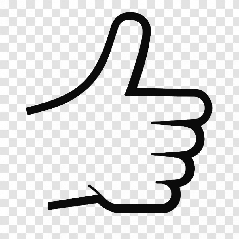 Thumb Signal Drawing Sketch Line Art - Area - Thumbs Up Transparent PNG
