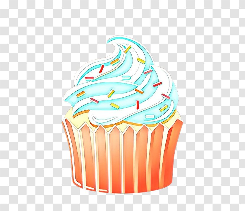 Baking Cup Cupcake Icing Food Buttercream - Cartoon - Baked Goods Cream Transparent PNG