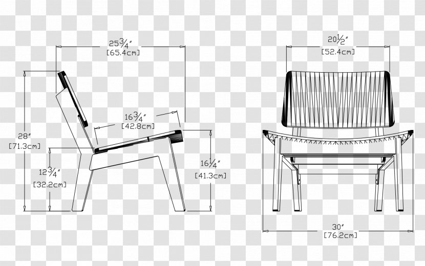 Eames Lounge Chair Table Drawing - Molded Plywood Transparent PNG