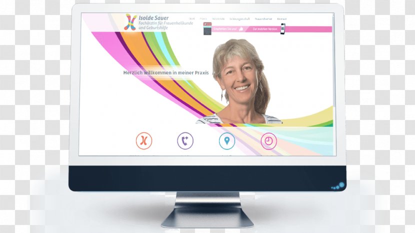 Computer Monitors Frauenarztpraxis Sauer Frau Dr. Med. Jacqueline Royar Responsive Web Design Multimedia - Gadget - Technology Transparent PNG