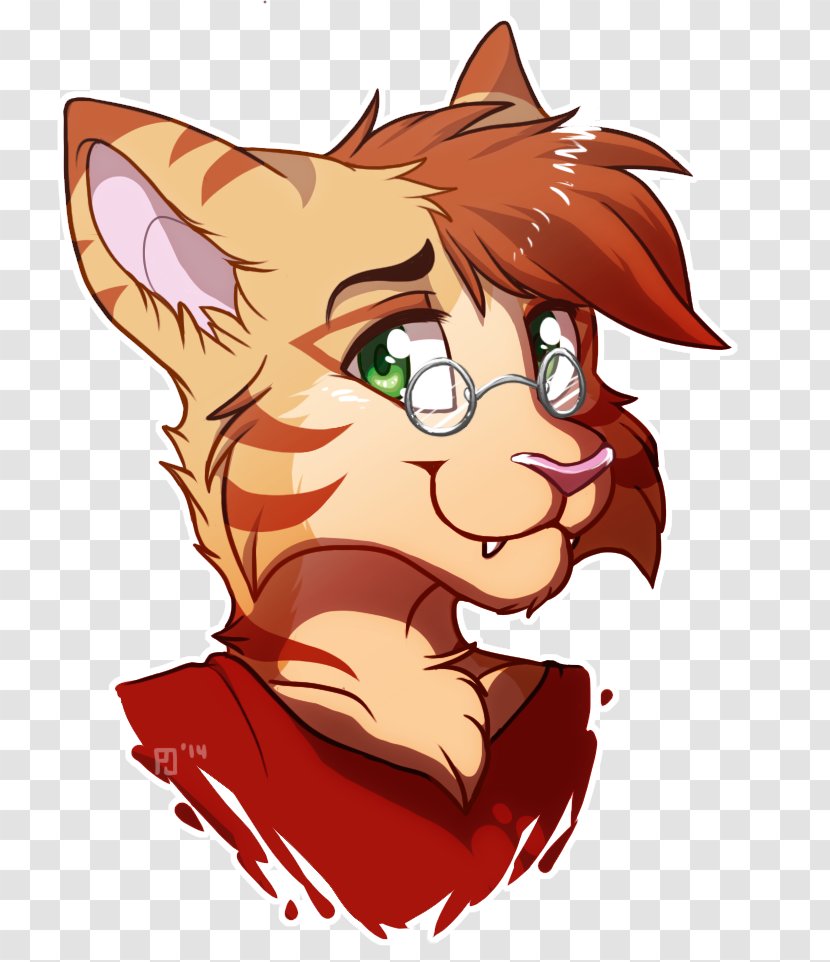 Cat Whiskers Furry Fandom Anthrocon Head Shot - Heart Transparent PNG
