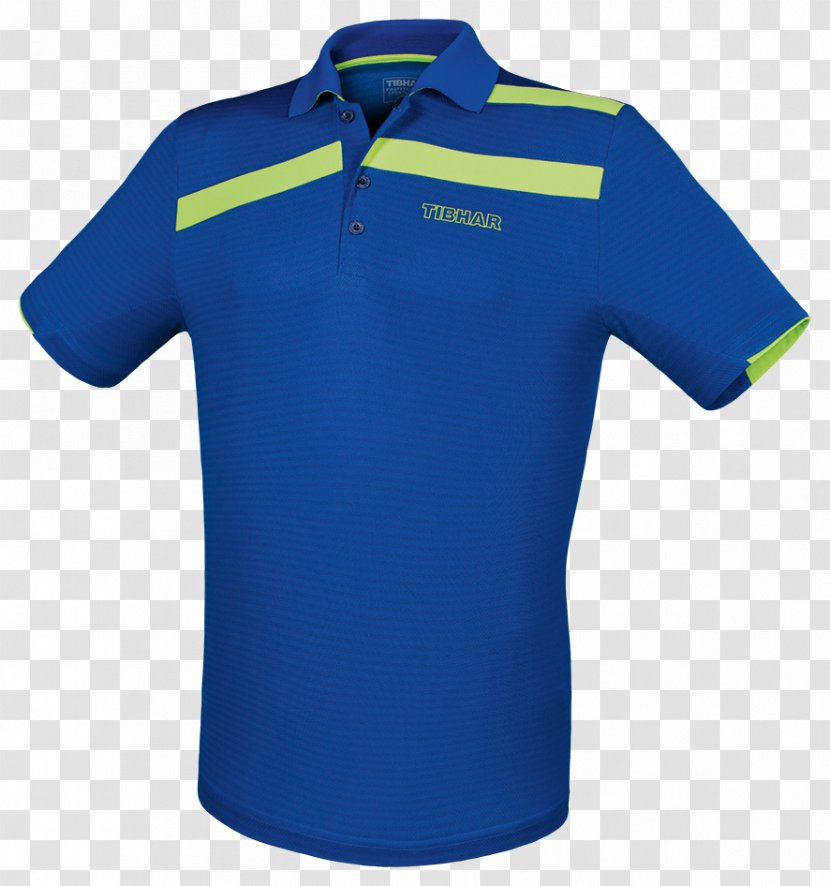 Polo Shirt Ping Pong T-shirt Tennis - Electric Blue Transparent PNG