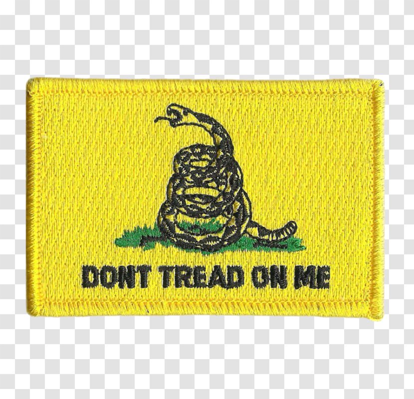 Gadsden Flag Embroidered Patch United States Shoulder Sleeve Insignia - Label Transparent PNG