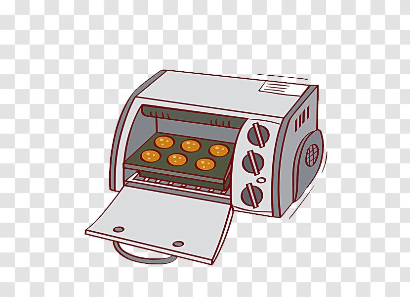 Furnace Toaster Microwave Oven Illustration - Baking - Printer Transparent PNG