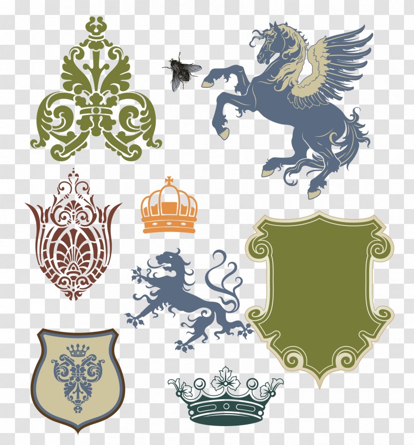 Clip Art - Crown - Creative Aristocratic Family Emblem Transparent PNG