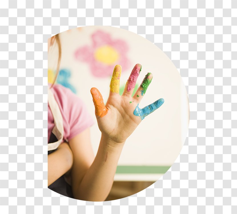 Fingerpaint Child Care Hand Model Nail - Heart - Finger Paint Transparent PNG