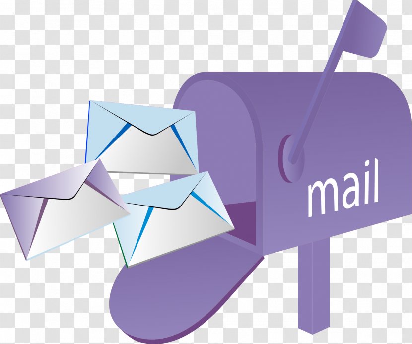 Letter Box Mail United States Postal Service Clip Art - Carrier - Purple Transparent PNG