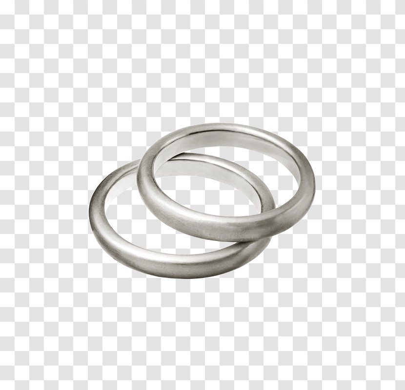 Wedding Ring Silver Body Jewellery Material - Platinum Transparent PNG