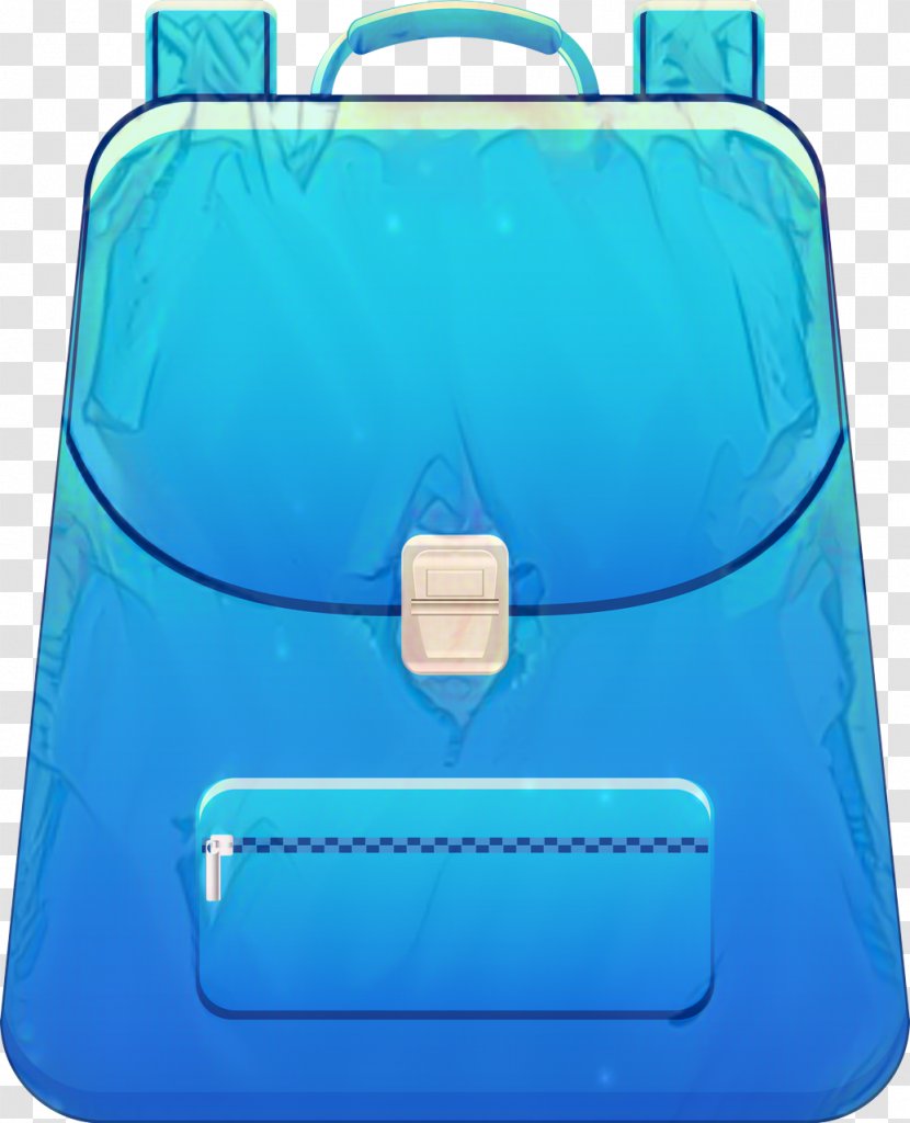 Satchel Clip Art Backpack Bag - Turquoise - Baggage Transparent PNG