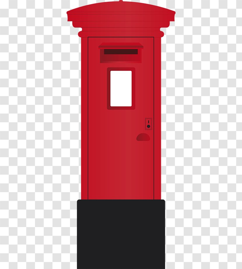 Mail Post Box Sticker Letter Post-office - Red - Postbox Transparent PNG