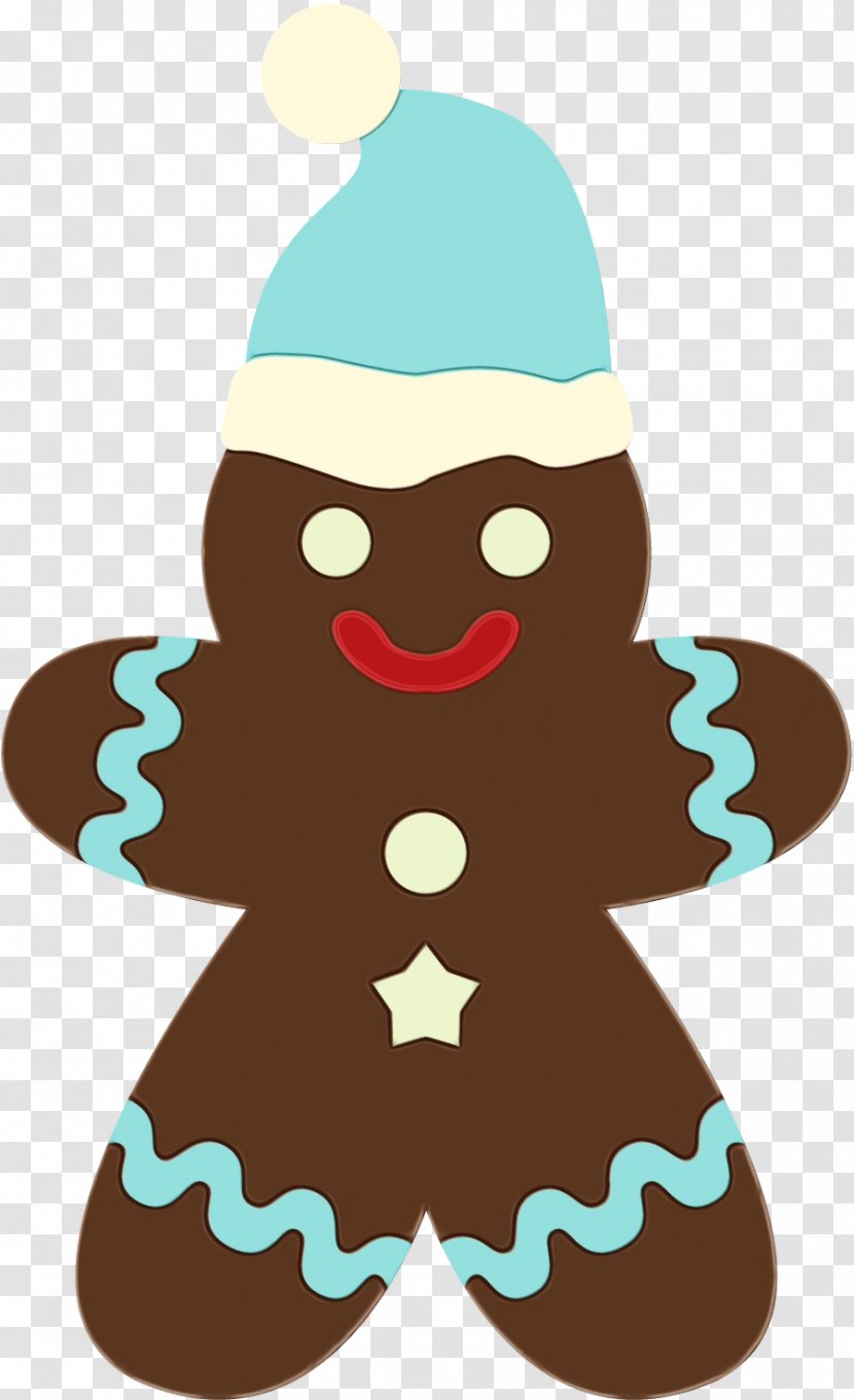 Christmas Tree Watercolor - Gingerbread - Fictional Character Transparent PNG