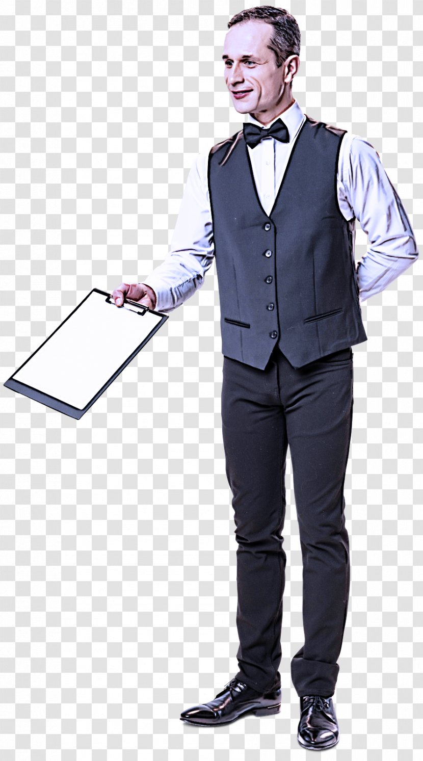 Clothing Suit Standing Formal Wear Gentleman - Outerwear - Job Tuxedo Transparent PNG