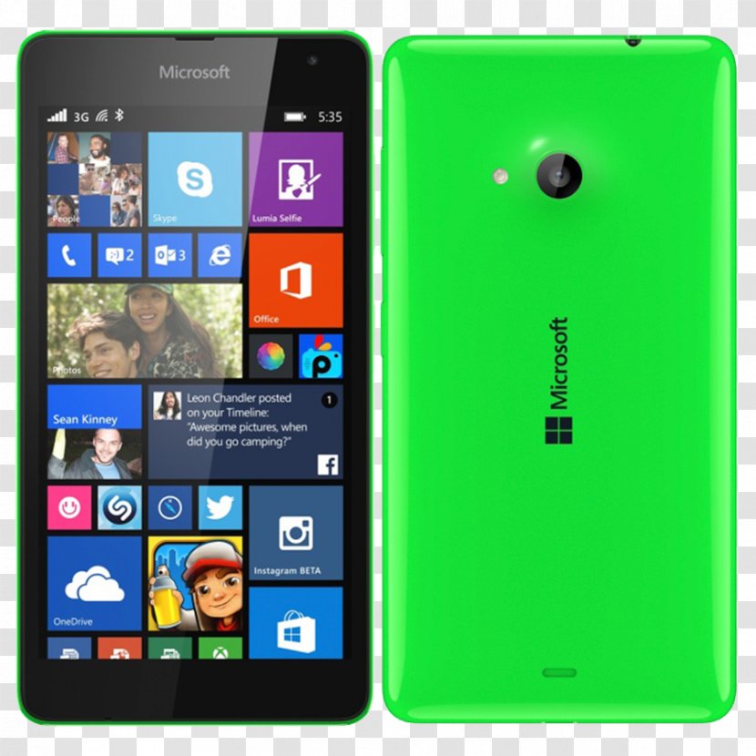 Nokia Lumia 900 630 Microsoft 640 535 Dual 8GB 3G Green Unlocked - Smartphone Transparent PNG
