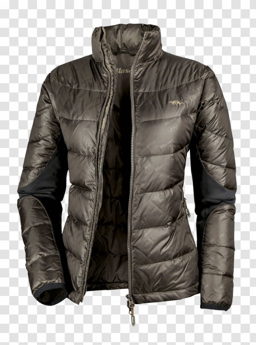 Leather Jacket Clothing Blazer Daunenjacke - Hood Transparent PNG