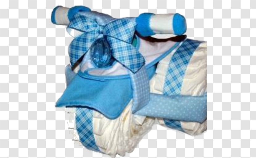 Diaper Cake Baby Shower Motorcycle - Blue Transparent PNG