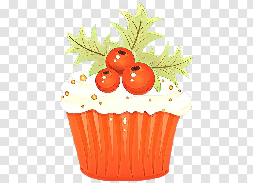 Orange - Cupcake - Fruit Icing Transparent PNG