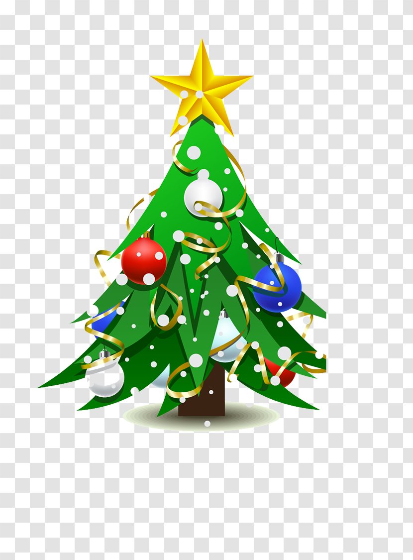 Christmas Tree Drawing Ornament - Decor Transparent PNG
