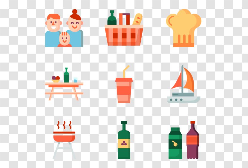 Barbecue Picnic Clip Art - Orange Transparent PNG