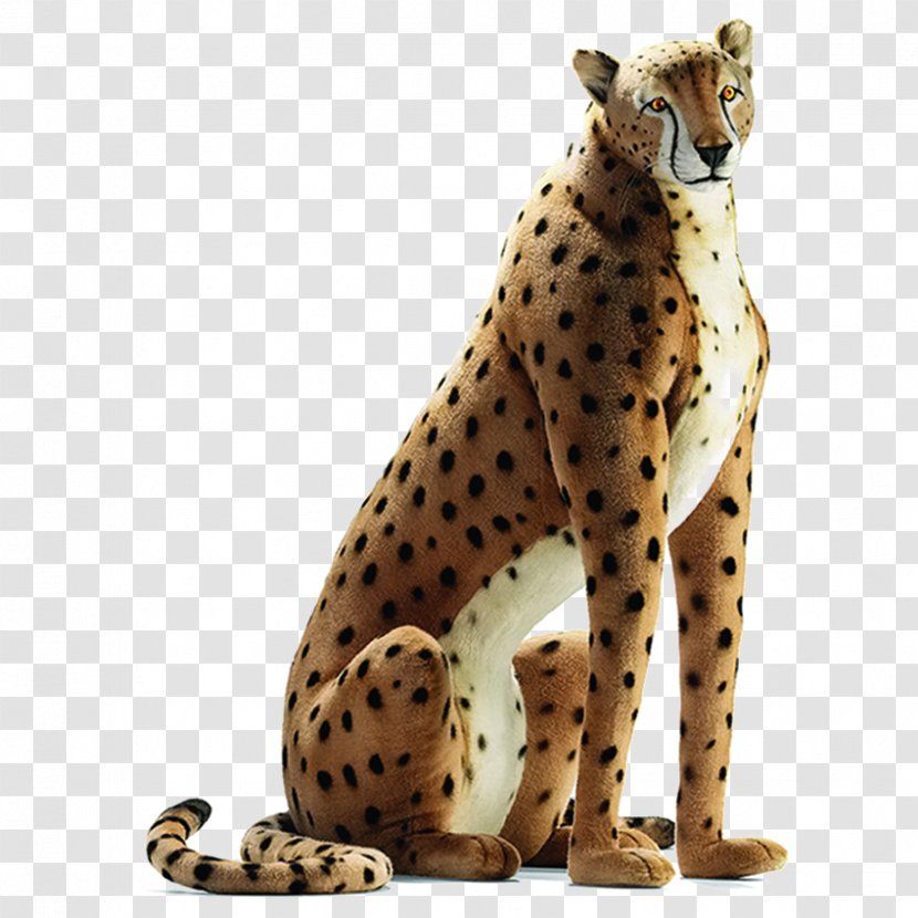 Cheetah Life-Size Hansa Plush Stuffed Animals & Cuddly Toys Transparent PNG