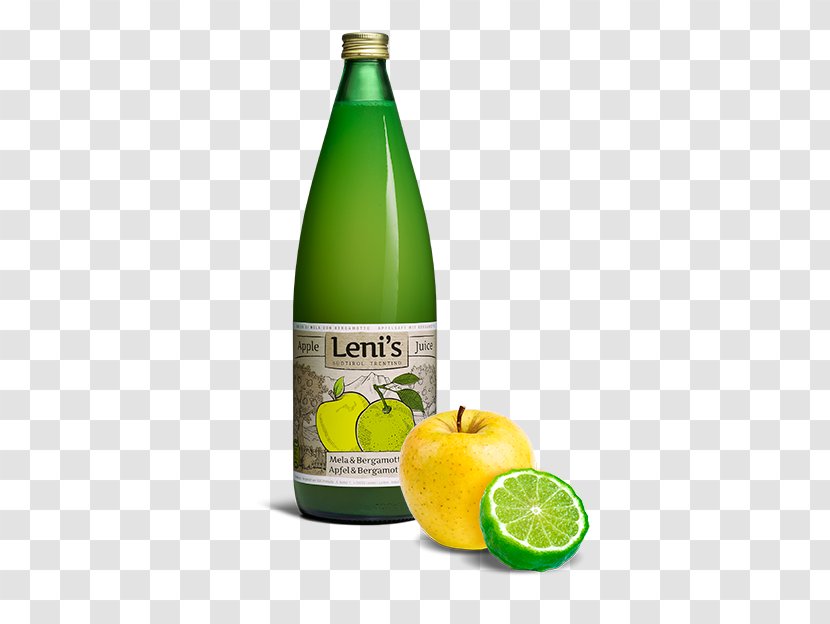 Key Lime Lemon-lime Drink Persian - Glass Bottle Transparent PNG