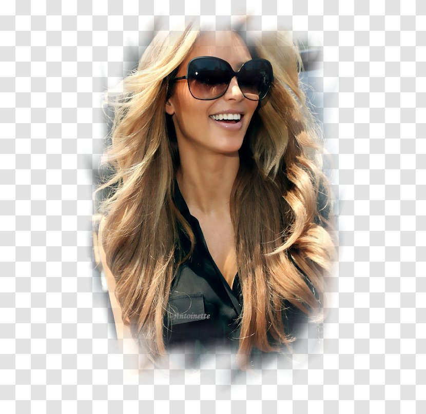 Kim Kardashian Keeping Up With The Kardashians Hairstyle Lace Wig - Sunglasses - Hair Transparent PNG