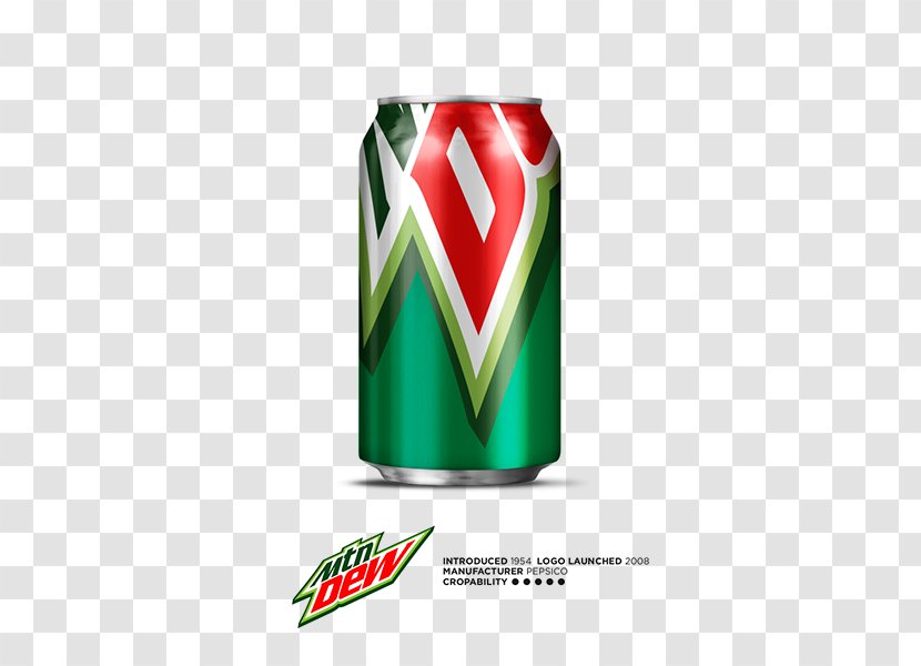 Fizzy Drinks Coca-Cola Packaging And Labeling Brand Aluminum Can - Mountain Dew Transparent PNG