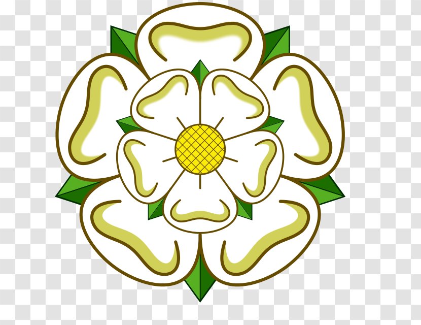 Flags And Symbols Of Yorkshire Clip Art White Rose York Day - Symmetry - Enchanted Transparent PNG