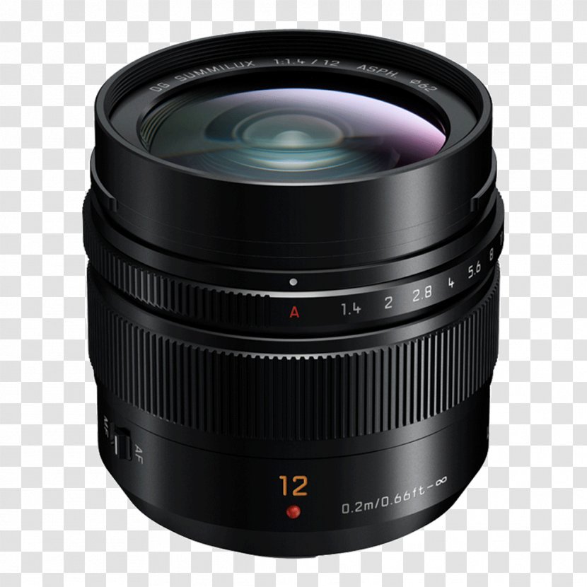 Panasonic Lumix G Leica DG Summilux 12mm F1.4 ASPH Lens H-X012 Micro Four Thirds System Camera - F14 Asph Dg Transparent PNG