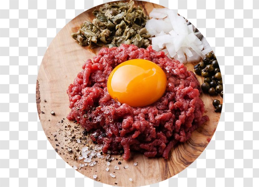 Labskaus Steak Tartare Dish French Fries Food - Animal Source Foods - Cooking Transparent PNG