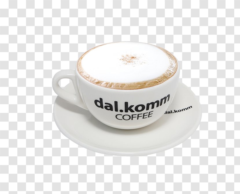 Cappuccino Espresso Coffee Café Au Lait Doppio - Serveware - Blueberry Tea Transparent PNG